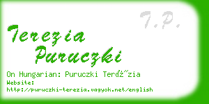 terezia puruczki business card